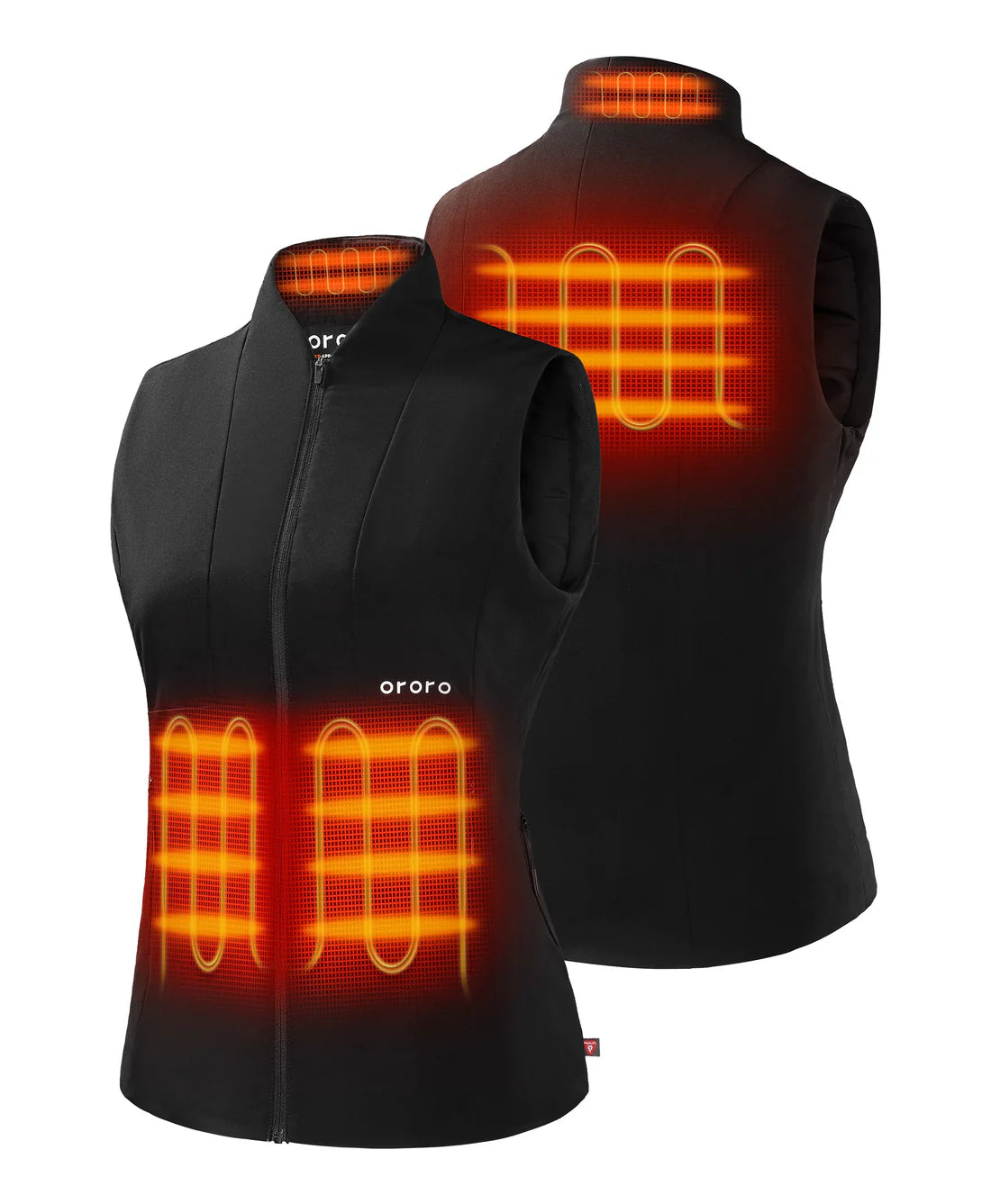 Women's Heated Golf Vest Small Gray
